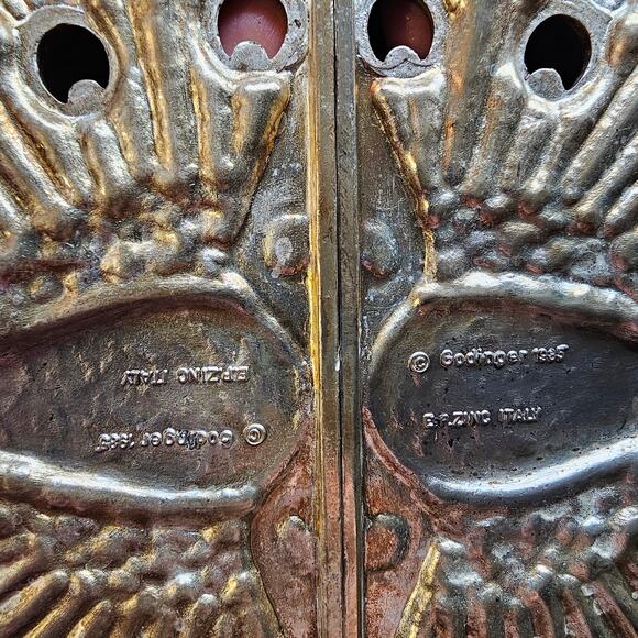 Goldinger Peacock EPZ Italy Silver-Plated Hot Plate Stand | Expandable Trivitt - Picture 5 of 9